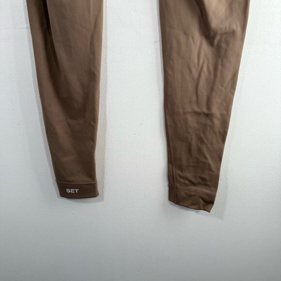 Set Active Sportbody High Rise Leggings Dugout Brown Size Small - Picture 6 of 10